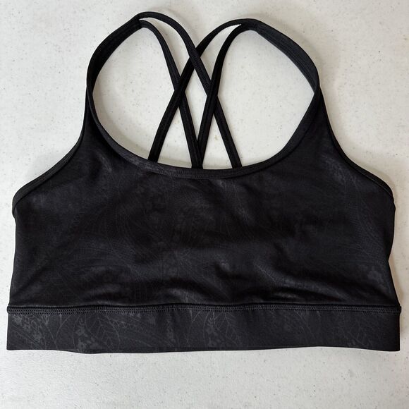 Avia Sports Bra Womens Large Black Workout Athletic Yoga Gym Ladies L - Picture 1 of 4